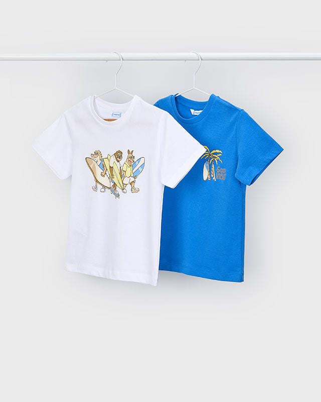 T-shirt bambino Surfisti Mayoral in bianco o blu Mayoral 2 Anni 92cm