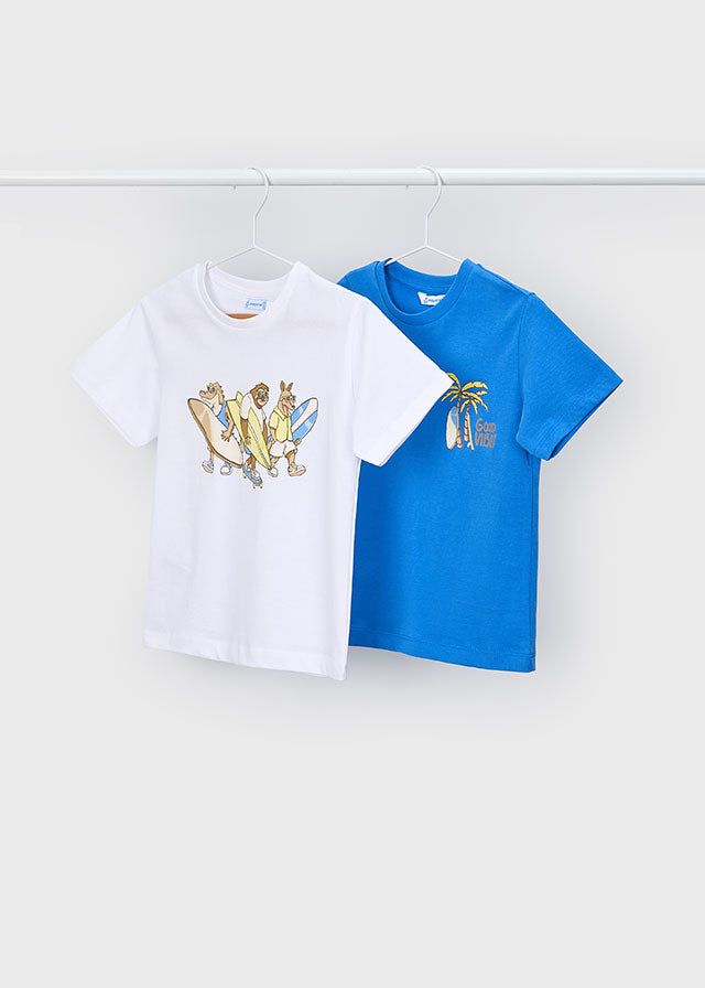 T-shirt bambino Surfisti Mayoral in bianco o blu Mayoral 2 Anni 92cm