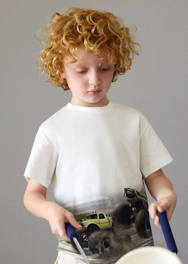 T-shirt bambino Mayoral con stampa gara di Monstertrack Mayoral 2 Anni 92cm