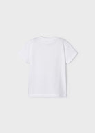 T-shirt bambino Mayoral cotone sotenibile "Wild" bianco - ErreGiModaBimbo