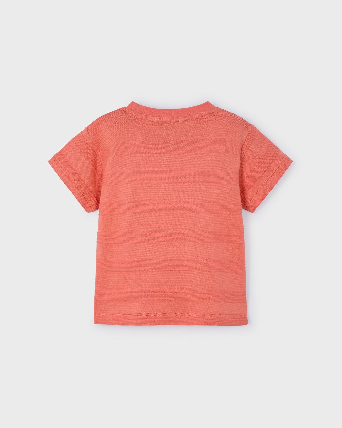 T-Shirt bambino Mayoral effetto righe bassorilievo color pesca Mayoral Mattone