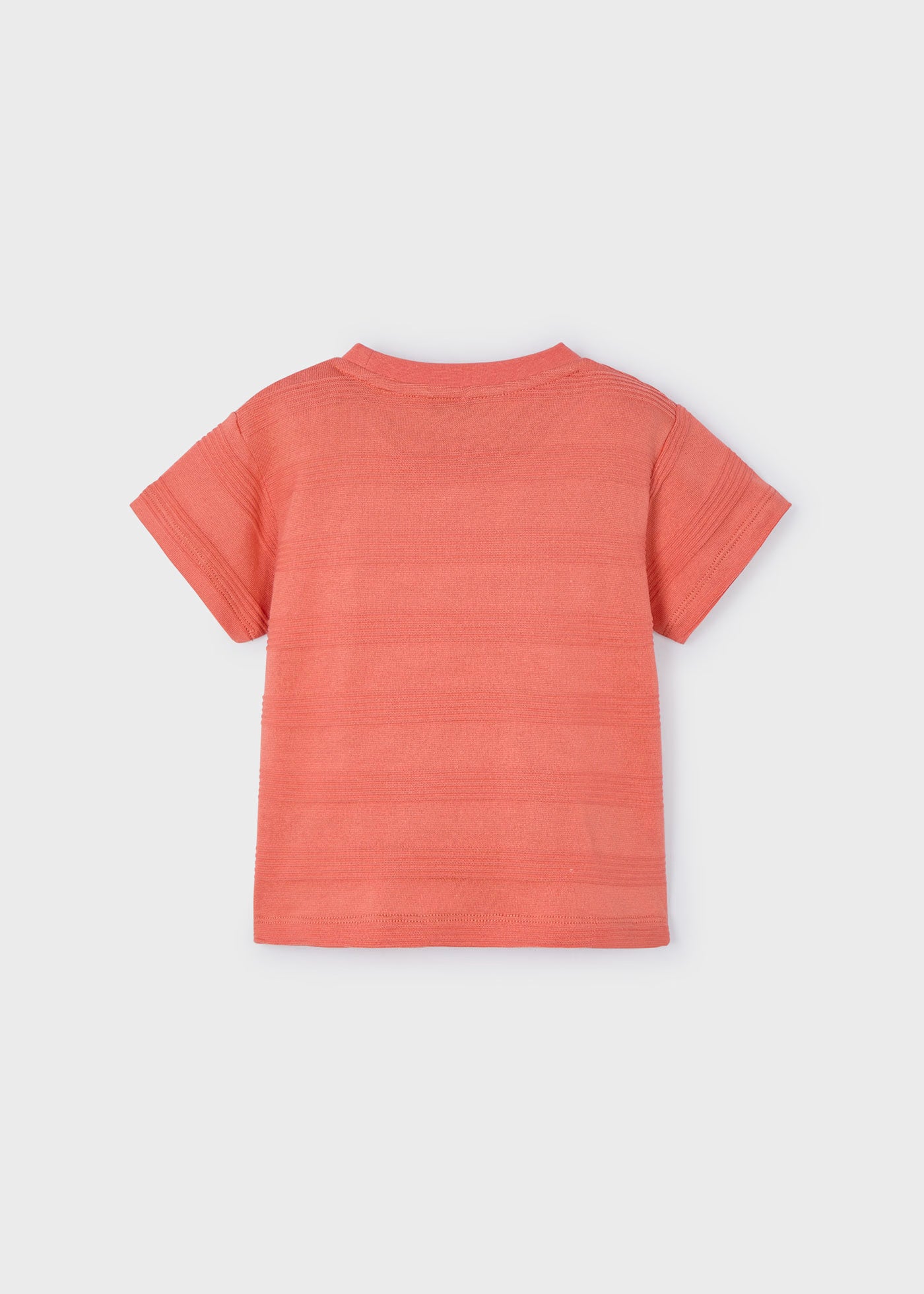 T-Shirt bambino Mayoral effetto righe bassorilievo color pesca Mayoral Mattone