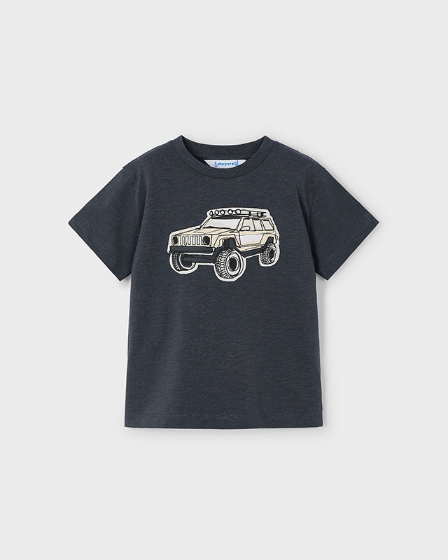 T-Shirt bambino Mayoral Jeep color liquirizia Mayoral Liquirizia