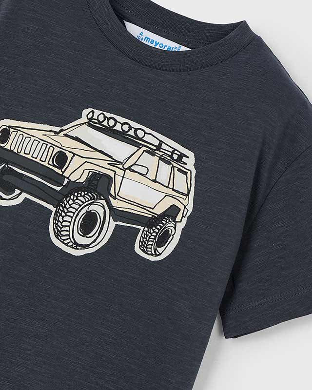 T-Shirt bambino Mayoral Jeep color liquirizia Mayoral Liquirizia