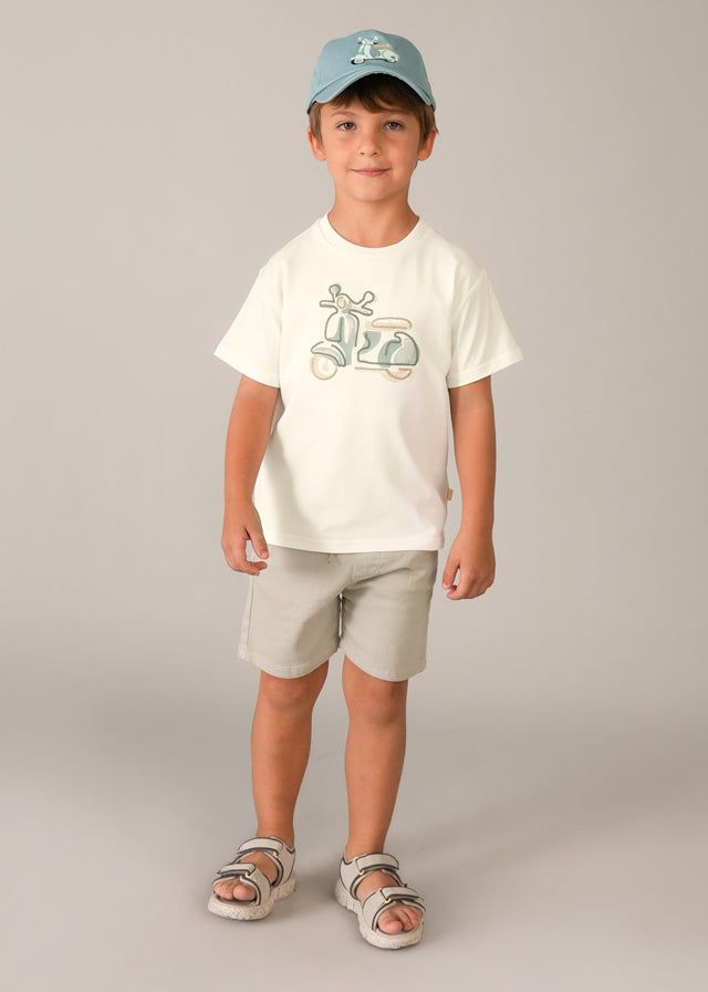 T-shirt bambino Mayoral con moto vespa ricamata Mayoral 2 Anni 92cm
