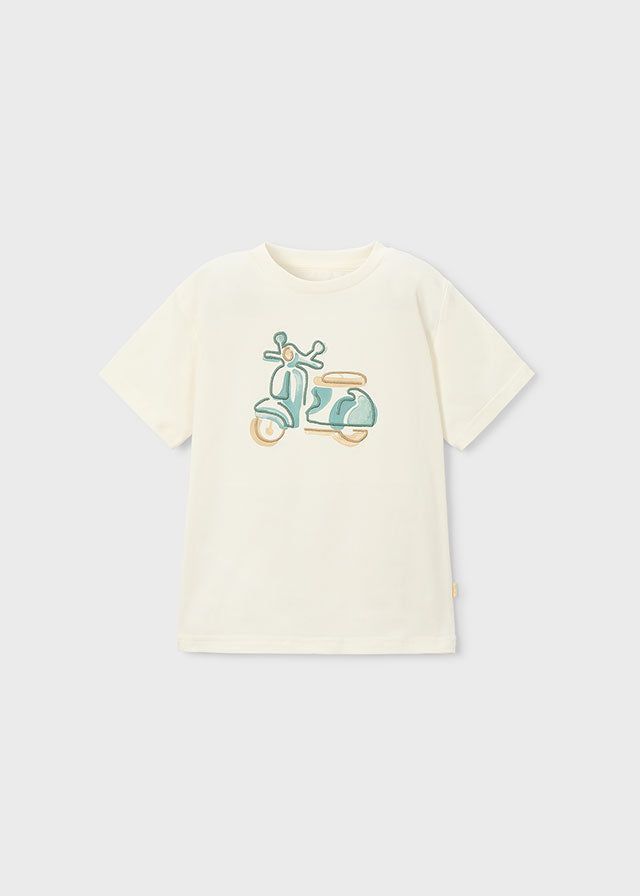 T-shirt bambino Mayoral con moto vespa ricamata Mayoral 2 Anni 92cm