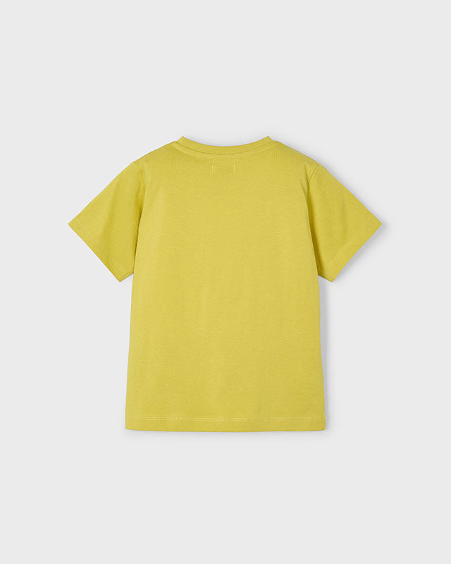 T-Shirt bambino Mayoral stampa lenticolare Leopardo gialla Mayoral Giallo