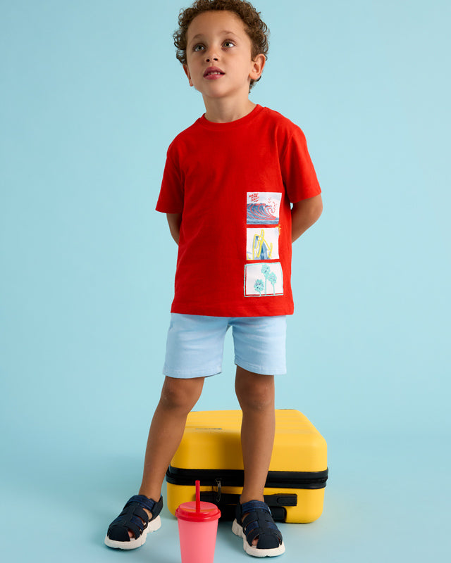 T-Shirt bambino Mayoral stampa Surf rosso Mayoral Rosso