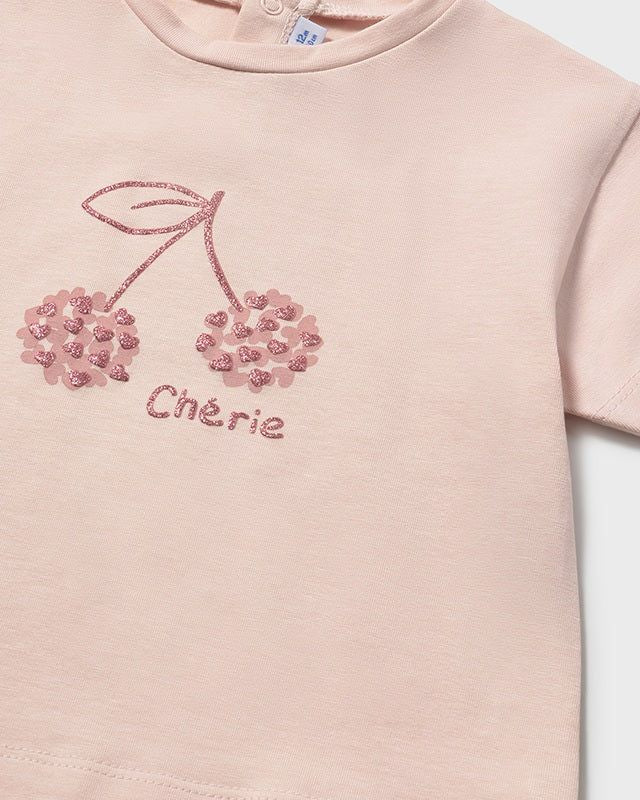 T-shirt neonata Rosa ciliegia Mayoral Mayoral