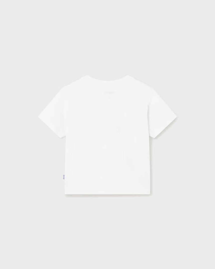 T-Shirt fresco cotone neonato Mayoral stampata Monskaters Mayoral Bianco