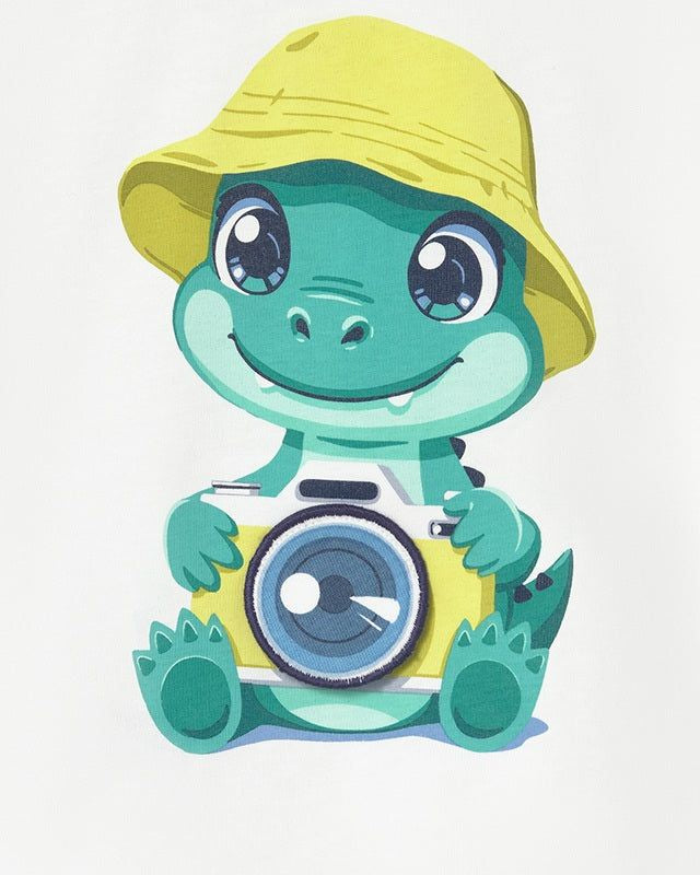 T-shirt interattiva neonato Mayoral con coccodrillo Mayoral 6 Mesi 68cm