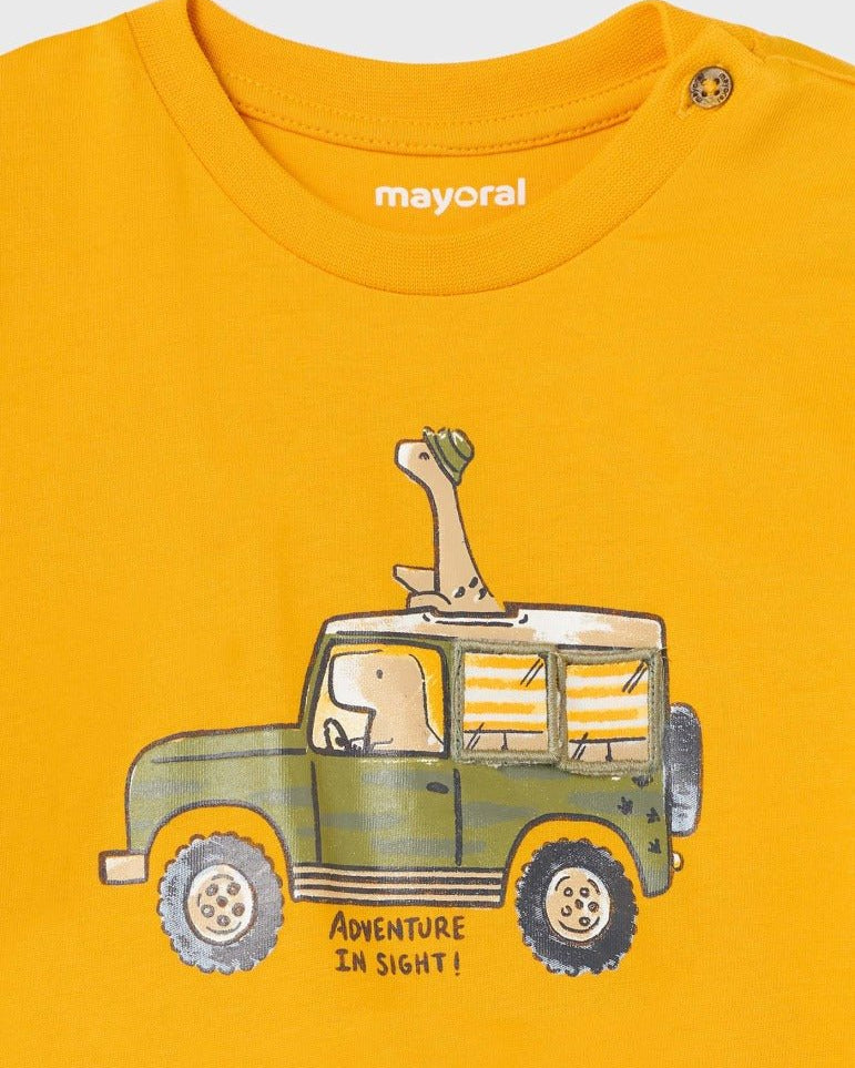 T-shirt interattiva skater fit neonato Mayoral Ambra "Adventure" - ErreGiModaBimbo