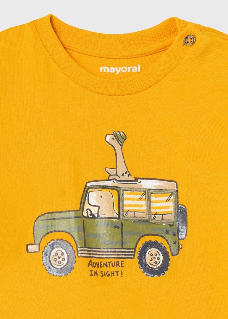 T-shirt interattiva skater fit neonato Mayoral Ambra "Adventure" - ErreGiModaBimbo