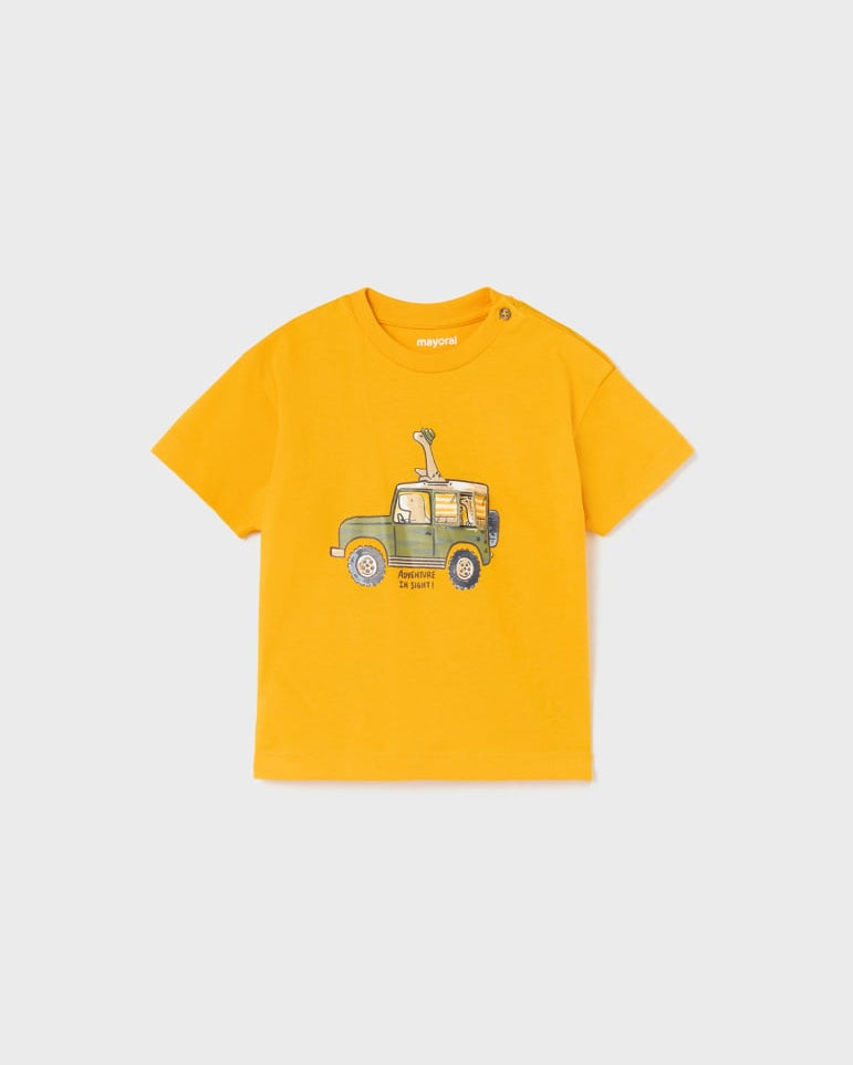 T-shirt interattiva skater fit neonato Mayoral Ambra "Adventure" - ErreGiModaBimbo