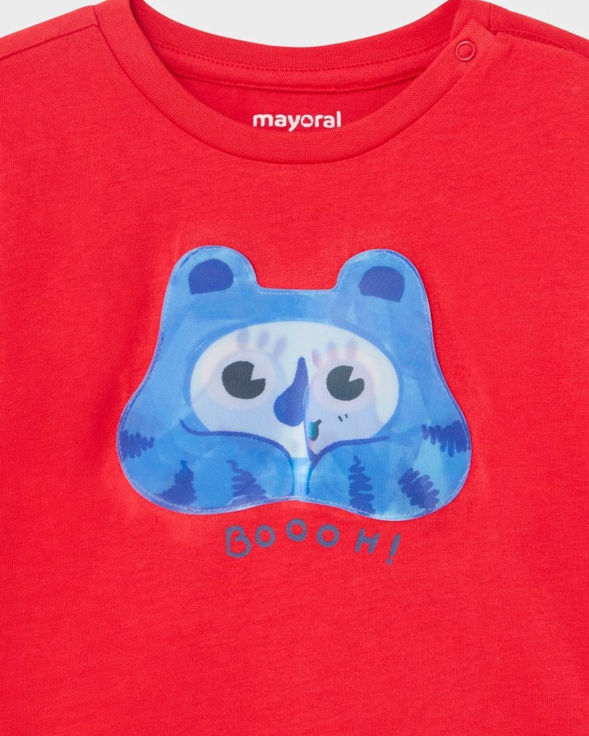 T-Shirt lenticolare fresco cotone neonato Mayoral Booh anguria Mayoral Anguria