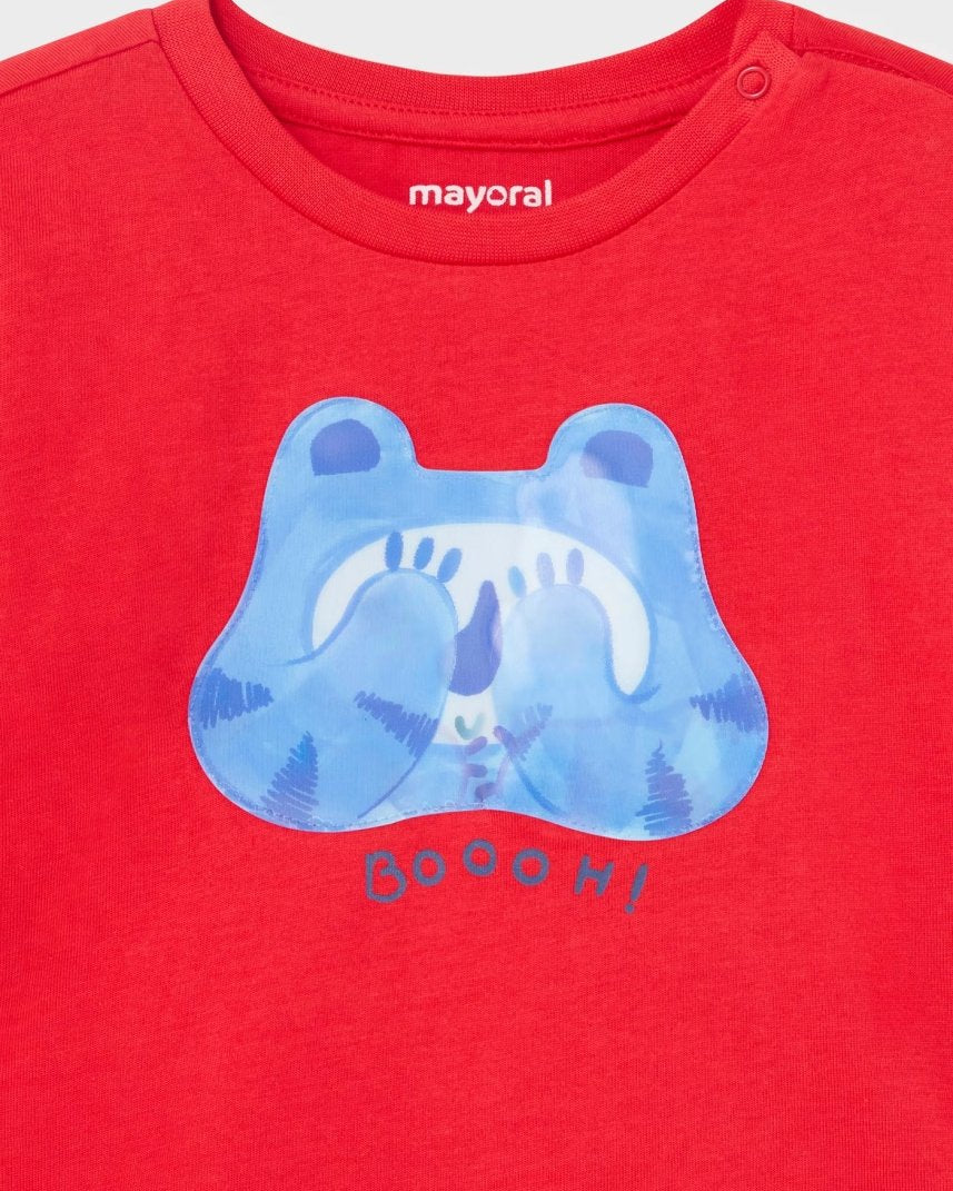 T-Shirt lenticolare fresco cotone neonato Mayoral Booh anguria Mayoral Anguria
