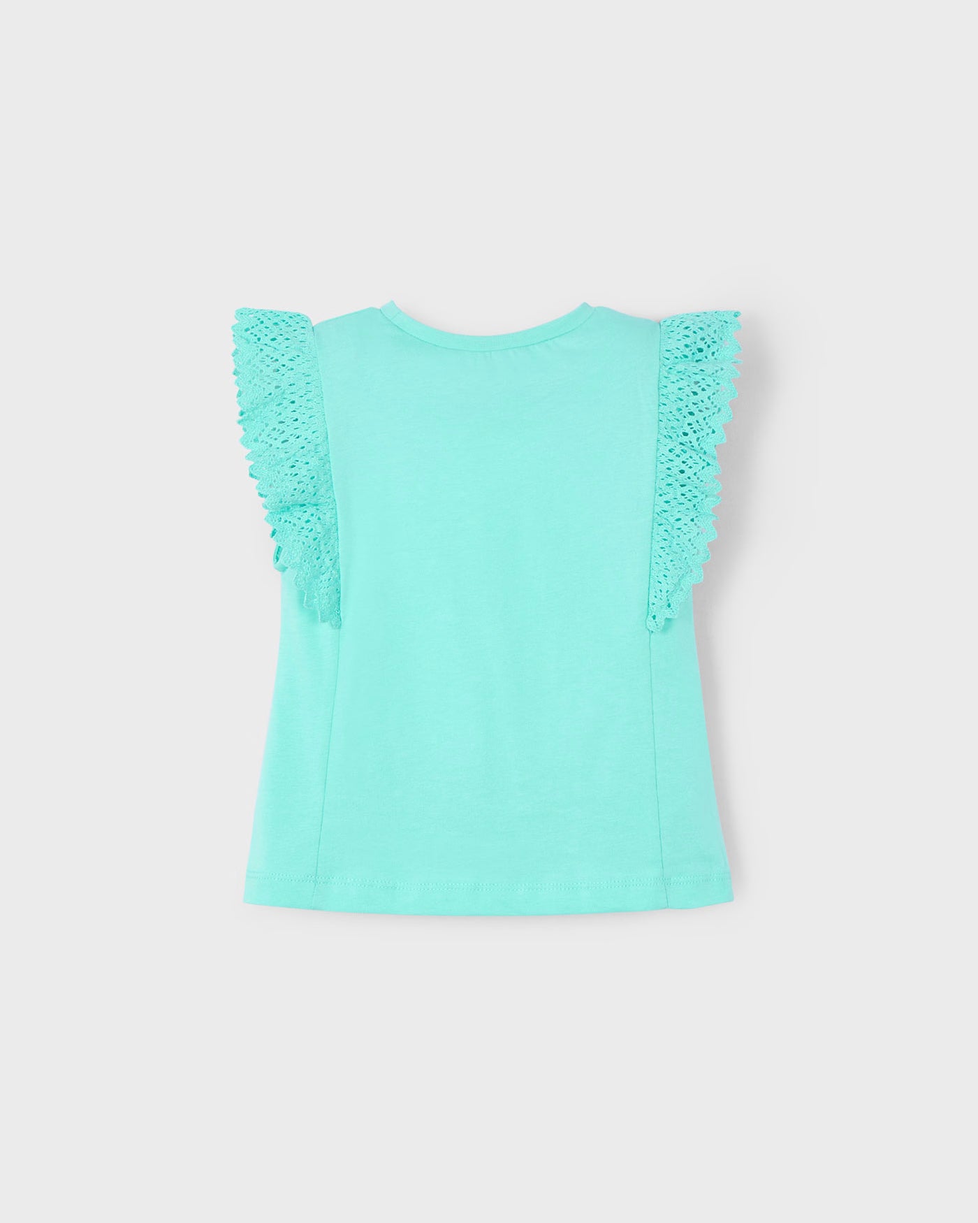 T-Shirt manica volant bambina Mayoral acqua Mayoral Acqua