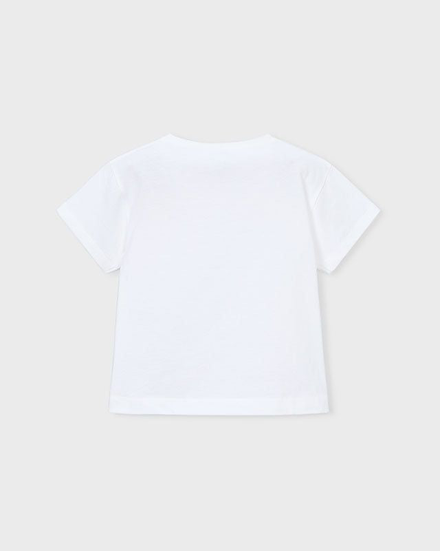 T-shirt Bambina con Fiori 3D Applicati di Mayoral Mayoral 2 Anni 92cm