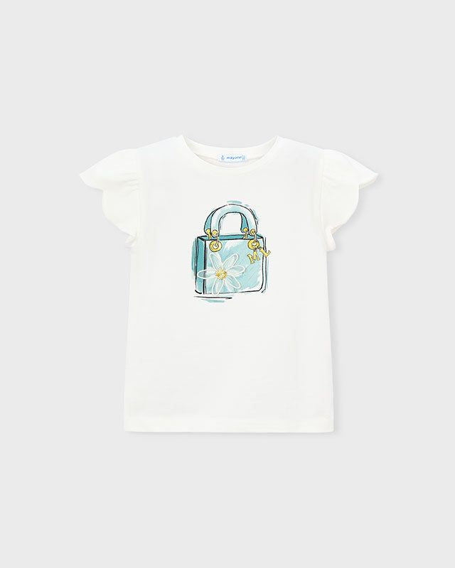 T-shirt Mayoral Bambina con Grafica Borsetta Mayoral 2 Anni 92cm