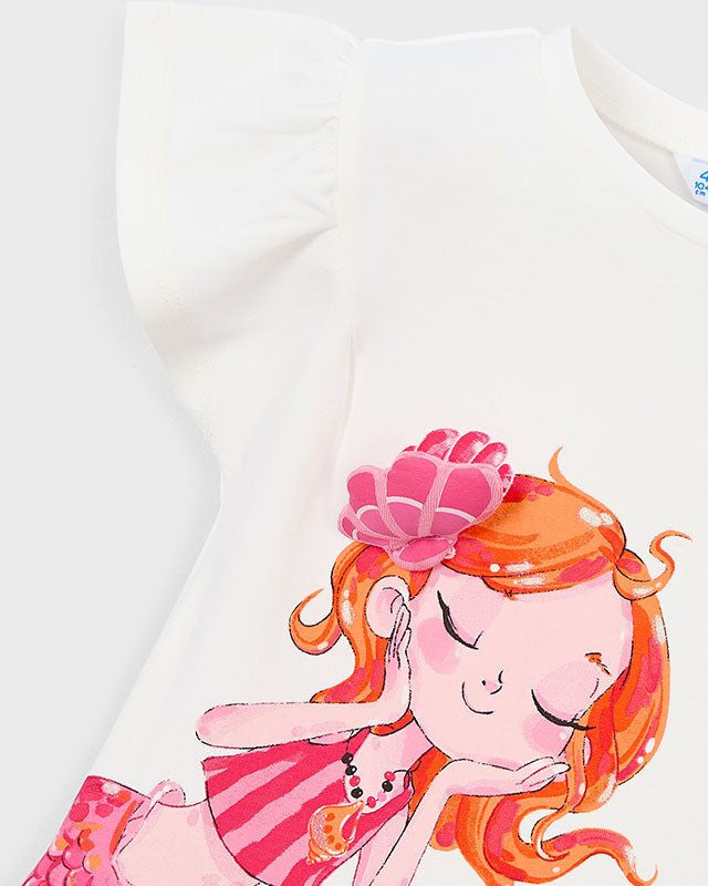 T-shirt bambina con stampa sirena - Mayoral Mayoral 2 Anni 92cm
