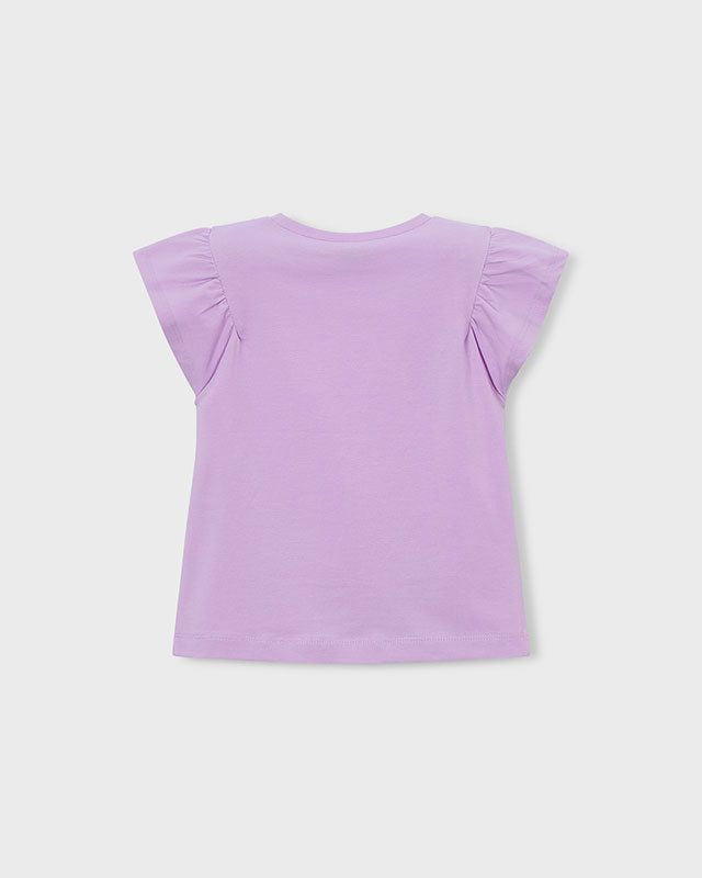 T-shirt bambina Mayoral con grafica e inserti in pizzo Mayoral 2 Anni 92cm