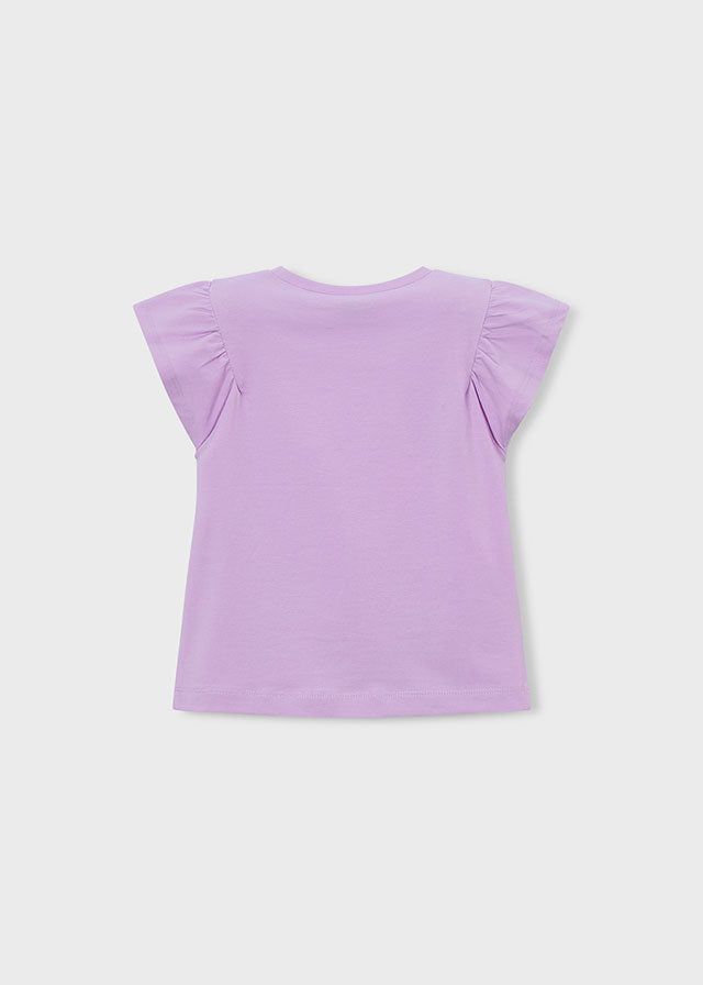 T-shirt bambina Mayoral con grafica e inserti in pizzo Mayoral 2 Anni 92cm
