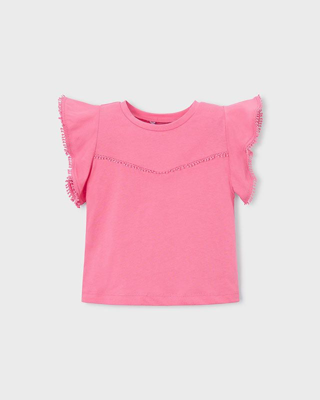 T-shirt bambina rosa geranio di Mayoral Mayoral 2 Anni 92cm