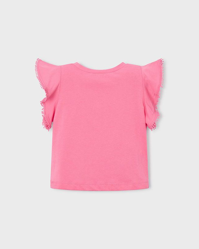 T-shirt bambina rosa geranio di Mayoral Mayoral 2 Anni 92cm
