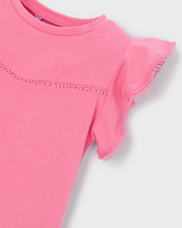 T-shirt bambina rosa geranio di Mayoral Mayoral 2 Anni 92cm