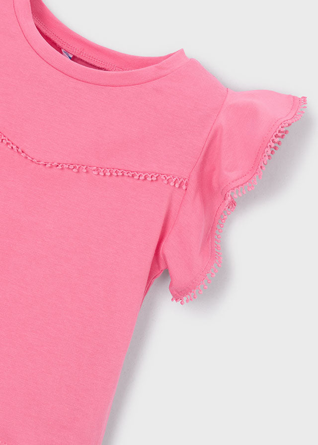 T-shirt bambina rosa geranio di Mayoral Mayoral 2 Anni 92cm