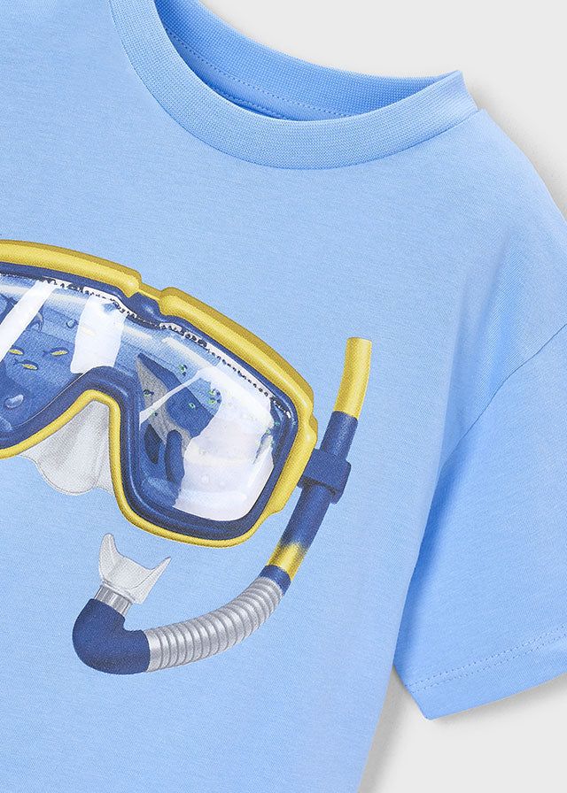T-shirt bambino applicazione maschera sub - Mayoral Mayoral 2 Anni 92cm