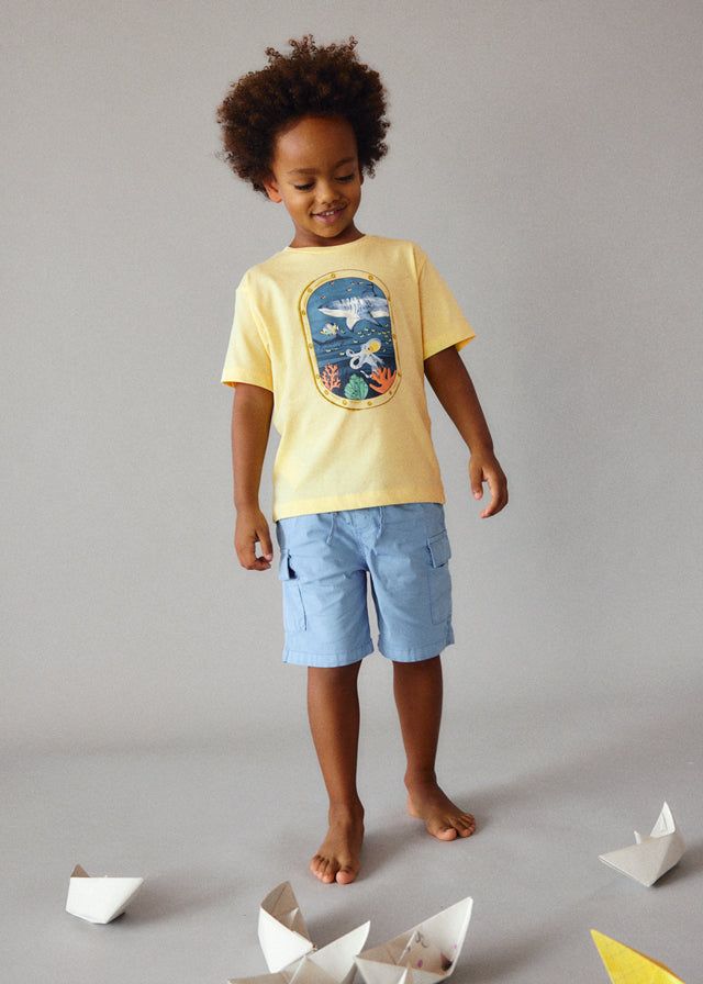 T-shirt bambino giallo limone di Mayoral Mayoral 2 Anni 92cm
