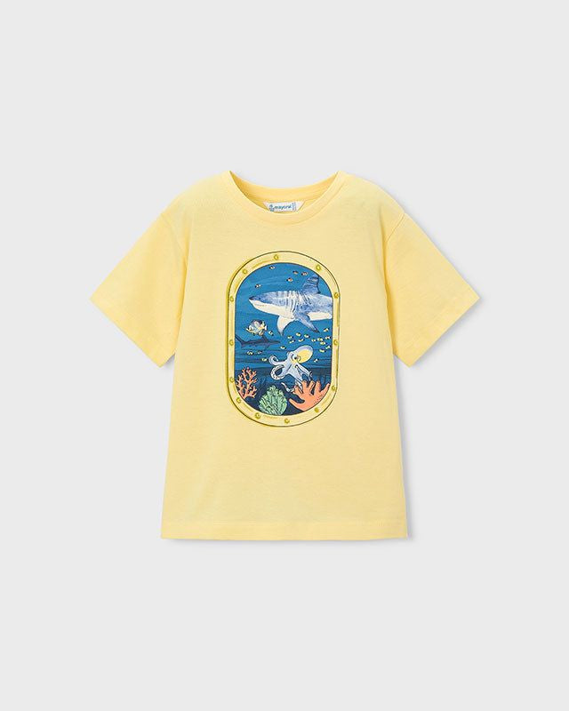 T-shirt bambino giallo limone di Mayoral Mayoral 2 Anni 92cm