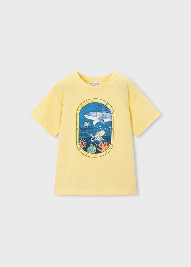 T-shirt bambino giallo limone di Mayoral Mayoral 2 Anni 92cm