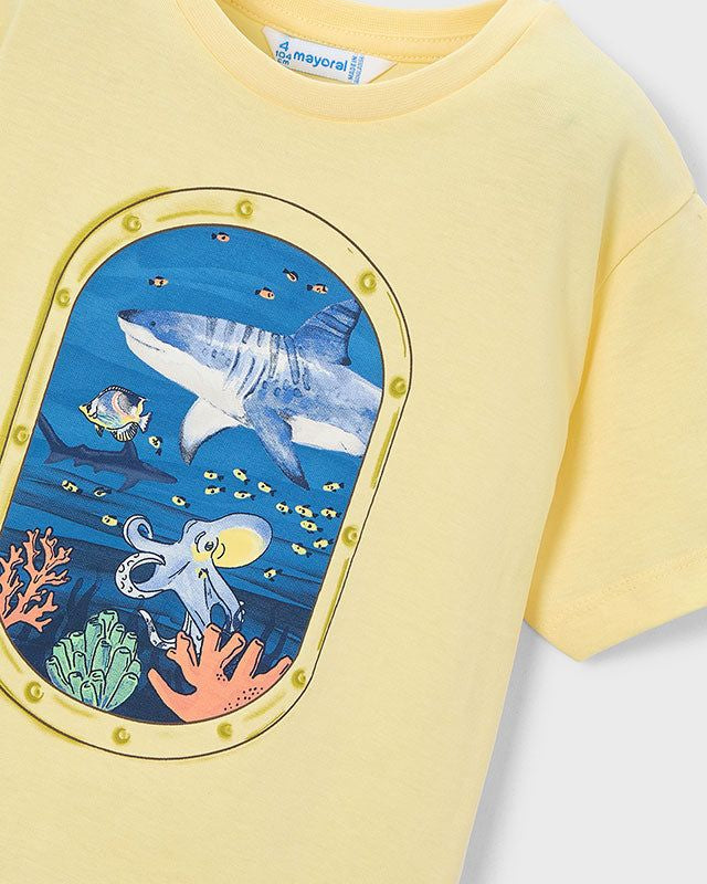 T-shirt bambino giallo limone di Mayoral Mayoral 2 Anni 92cm