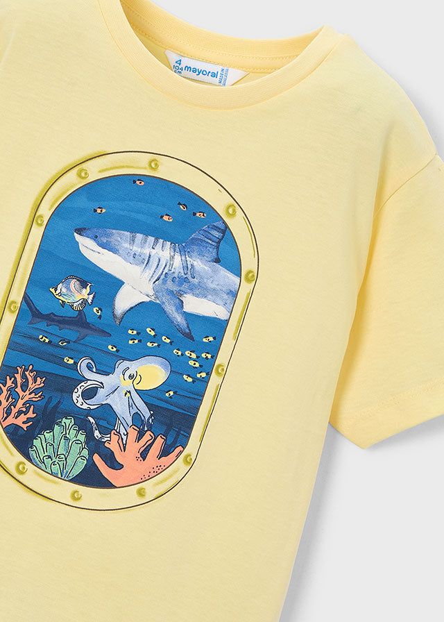 T-shirt bambino giallo limone di Mayoral Mayoral 2 Anni 92cm