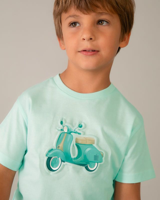 T-shirt bambino con stampa vespa embossed Mayoral Mayoral 2 Anni 92cm