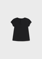 T-shirt neonata Mayoral con stampa "Let's play" nera - ErreGiModaBimbo