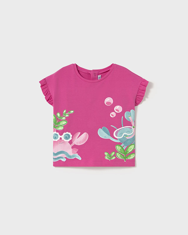 T-Shirt neonata Mayoral Granchi Fucsia Mayoral Fucsia