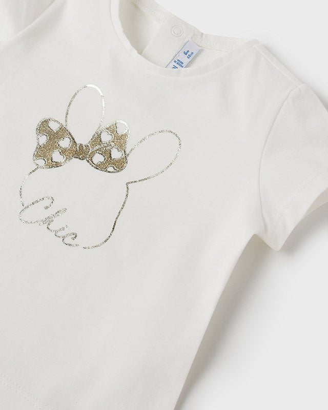 T-shirt neonata Mayoral Newborn bianca stampa chic - ErreGiModaBimbo