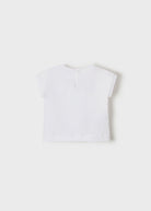T-shirt neonata Mayoral Newborn bianca stampata - ErreGiModaBimbo