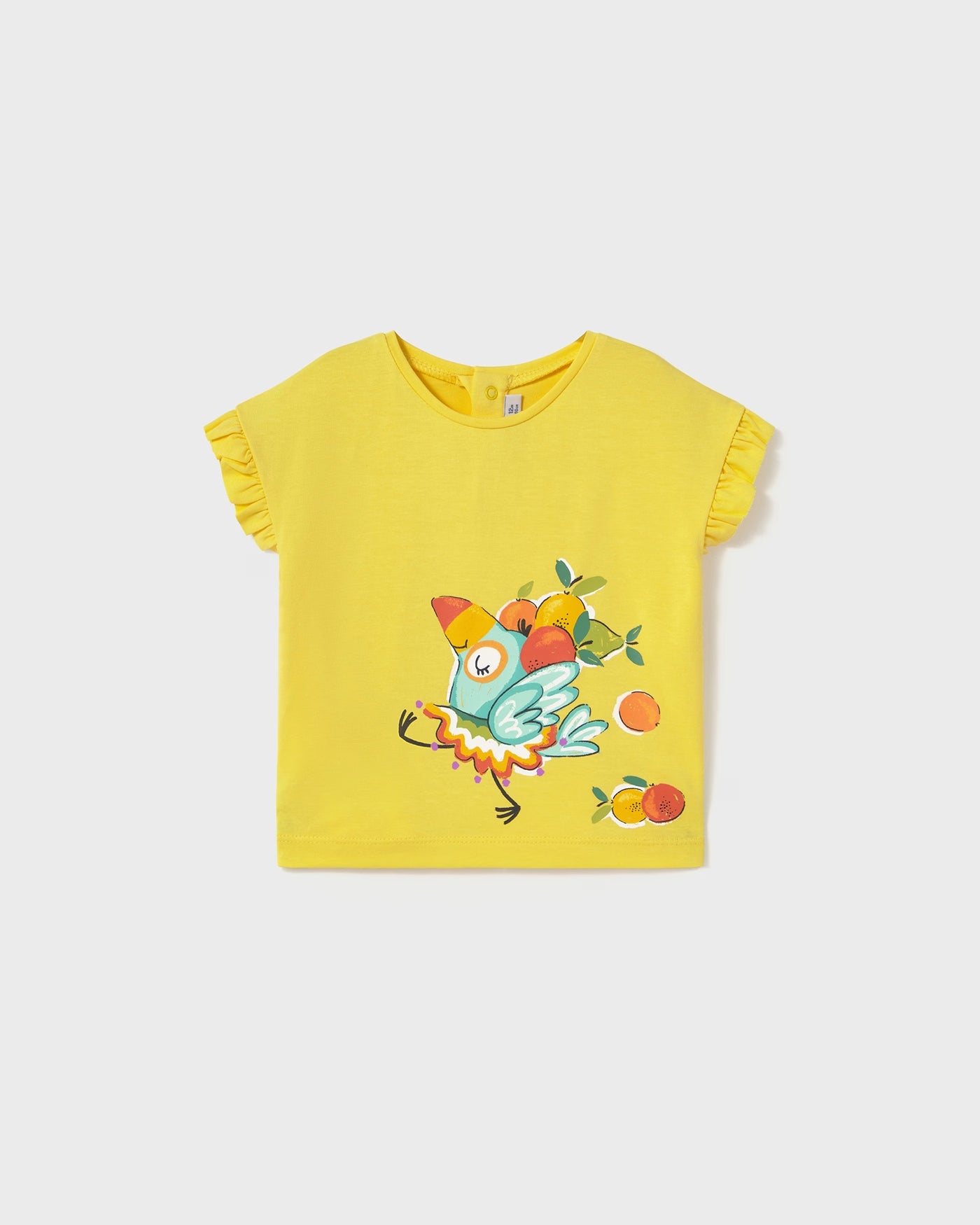 T-Shirt neonata Mayoral pappagallo frutta giallo Mayoral 6 Mesi 68cm