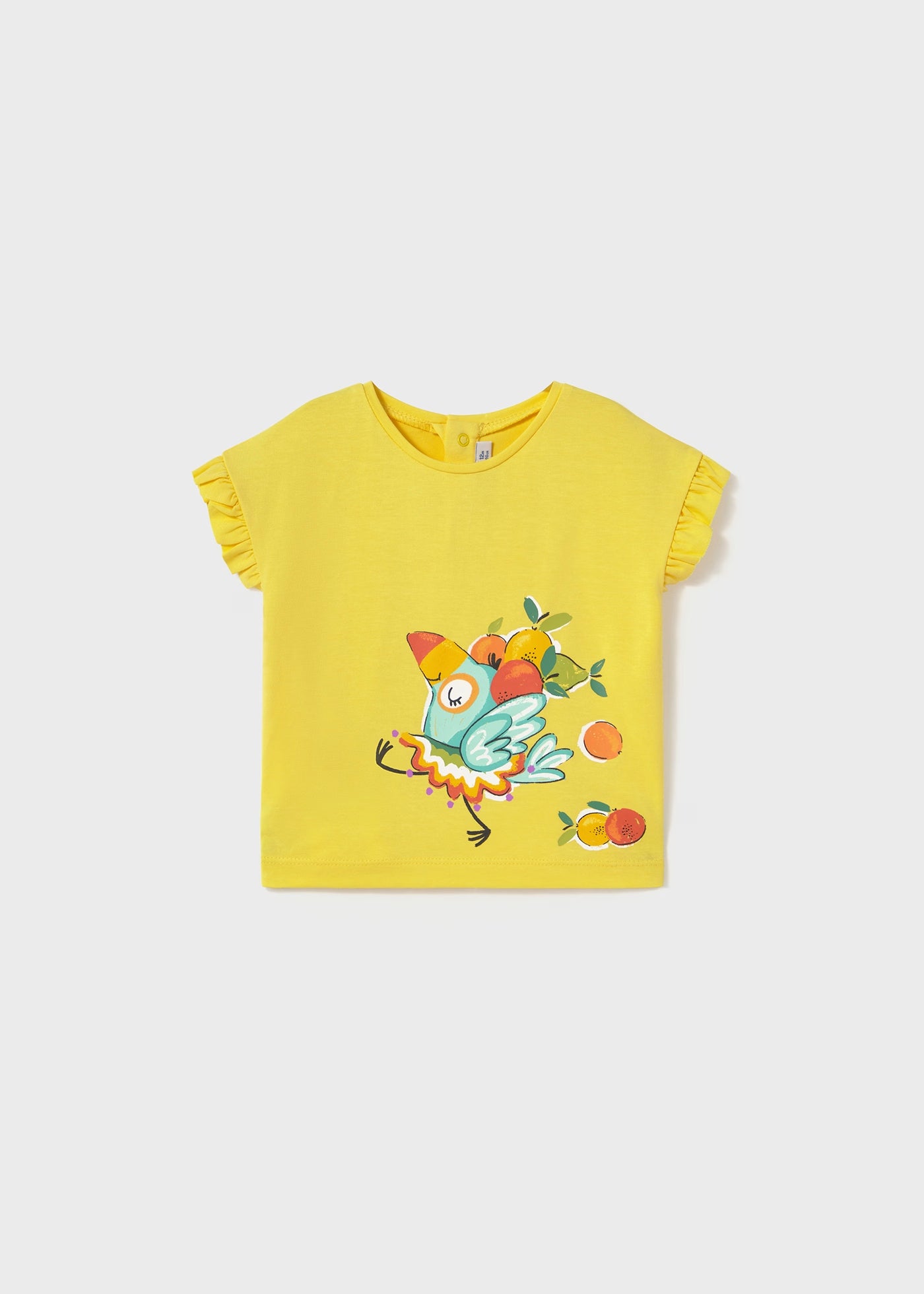 T-Shirt neonata Mayoral pappagallo frutta giallo Mayoral 6 Mesi 68cm