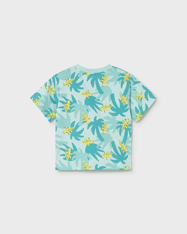 T-shirt neonato Mayoral con stampa Safari in Cotone Mayoral 6 Mesi 68cm