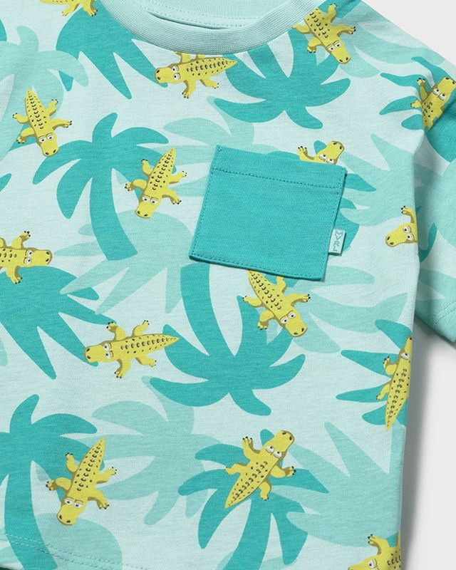 T-shirt neonato Mayoral con stampa Safari in Cotone Mayoral 6 Mesi 68cm