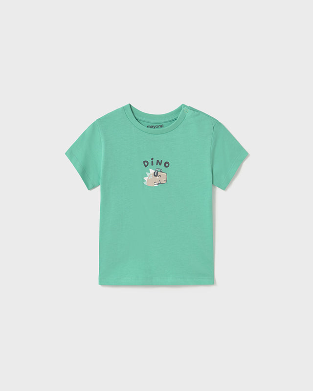 T-Shirt neonato Mayoral DINO verde acqua Mayoral Acqua
