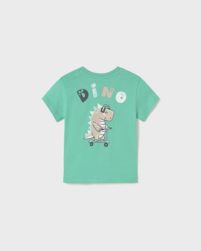 T-Shirt neonato Mayoral DINO verde acqua Mayoral Acqua