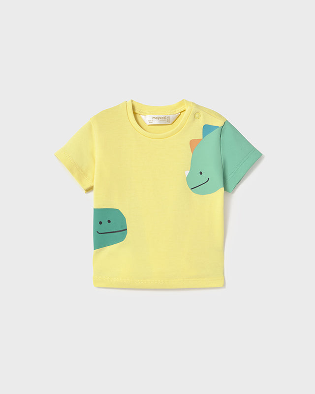 T-shirt neonato Mayoral Newborn Dinosauri gialla Mayoral Giallo