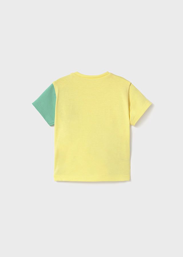 T-shirt neonato Mayoral Newborn Dinosauri gialla Mayoral Giallo