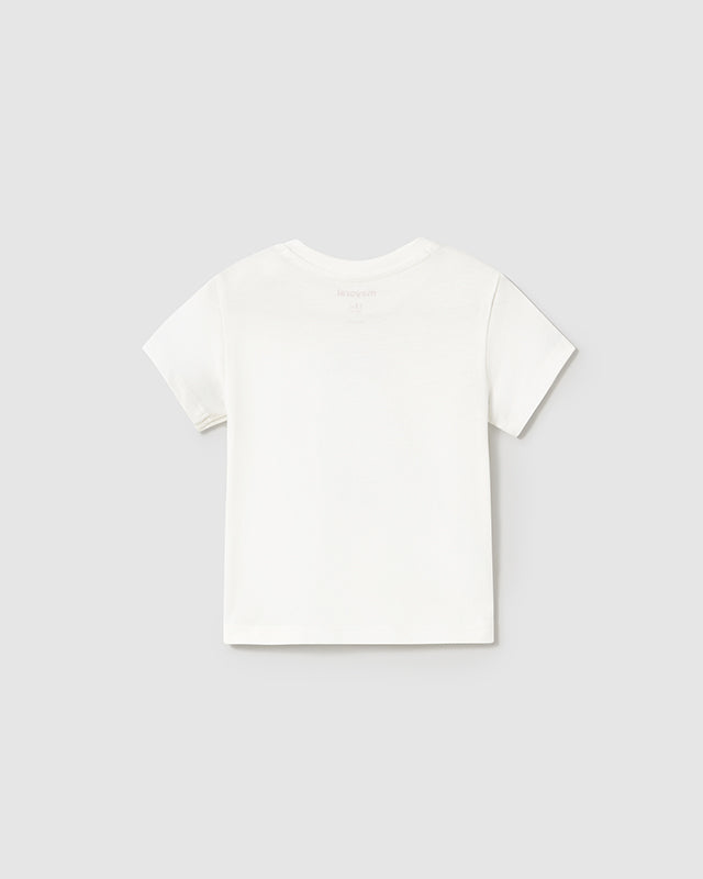 T-Shirt neonato Mayoral Safari interattiva panna Mayoral Panna